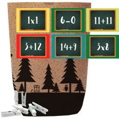 Adventskalender Set X-MAS WALD RECHENAUFGABEN