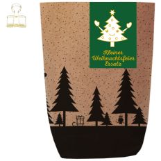 Geschenktüte X-MAS WALD WEIHNACHTSFEIER ERSATZ - zum Befüllen