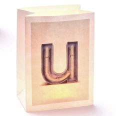 Lichttüte Buchstabe U