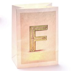 Lichttüte Buchstabe F
