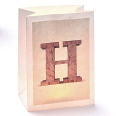 Lichttüte Buchstabe H
