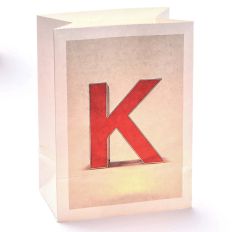 Lichttüte Buchstabe K