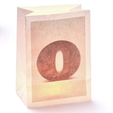 Lichttüte Buchstabe O