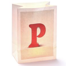 Lichttüte Buchstabe P