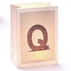 Lichttüte Buchstabe Q