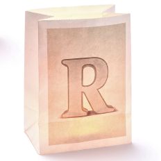 Lichttüte Buchstabe R