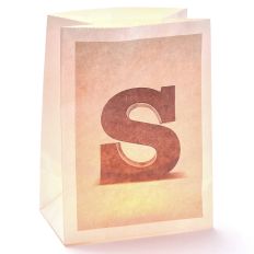 Lichttüte Buchstabe S