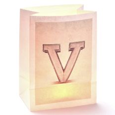 Lichttüte Buchstabe V
