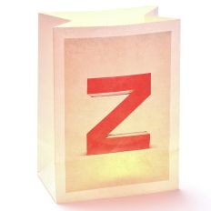 Lichttüte Buchstabe Z