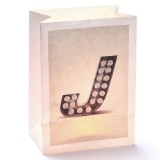 Lichttüte Buchstabe J