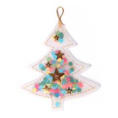 Anhänger Konfettibaum FRÖHLICHE WEIHNACHTEN