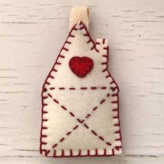 Winter Filzornament HAUS