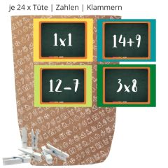 Adventskalender Set X-MAS ICON RECHENAUFGABEN