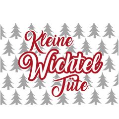 Geschenktüte X-MAS ICON - KLEINE WICHTEL TÜTE - zum Befüllen