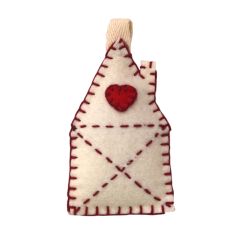 Winter Filzornament HAUS