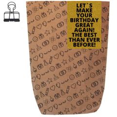 Geschenktüte MAKE YOUR BIRTHDAY GREAT AGAIN! - zum Befüllen
