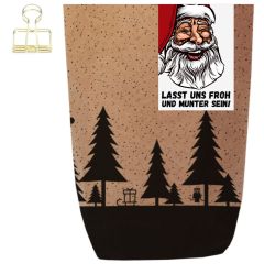 Geschenktüte X-MAS WALD - FROH UND MUNTER - zum Befüllen
