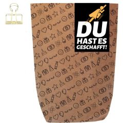 Geschenktüte DU HAST ES GESCHAFFT! - zum Befüllen