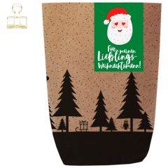 Geschenktüte X-MAS WALD LIEBLINGSWEIHNACHTSMANN - zum Befüllen