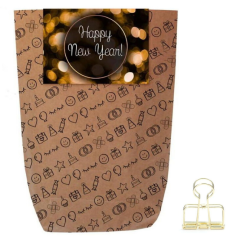 Geschenktüte HAPPY NEW YEAR GOLD - zum Befüllen