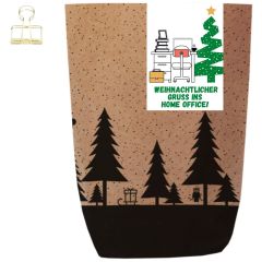 Geschenktüte X-MAS WALD GRUSS INS HOME OFFICE - zum Befüllen