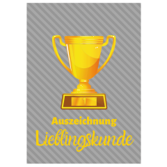 Minicard AUSZEICHNUNG LIEBLINGSKUNDE