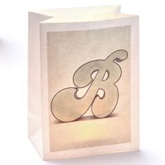 Lichttüte Buchstabe B