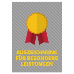 Minicard AUSZEICHNUNG FÜR BESONDERE LEISTUNGEN