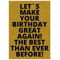 Minicard MAKE YOUR BIRTHDAY GREAT AGAIN!
