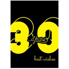 Geschenktüte 30 YEARS - zum Befüllen