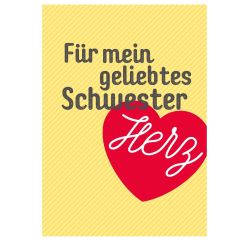 Minicard SCHWESTERHERZ