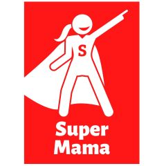 Geschenktüte SUPER MAMA - zum Befüllen