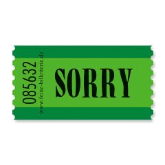 Wertmarke SORRY