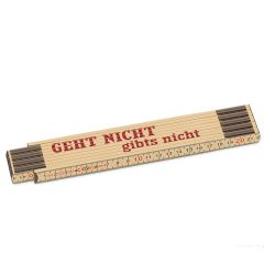 Zollstock GEHT NICHT GIBTS NICHT